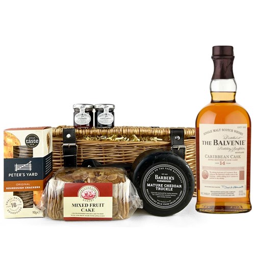 The Balvenie Caribbean Cask 14 Year Old Whisky Premium Gift Hamper – Luxury Food & Drink Hamper